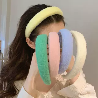 2024年新款发卡韩国网红奶油色蕾丝发箍女高颅顶宽边防滑头箍头饰