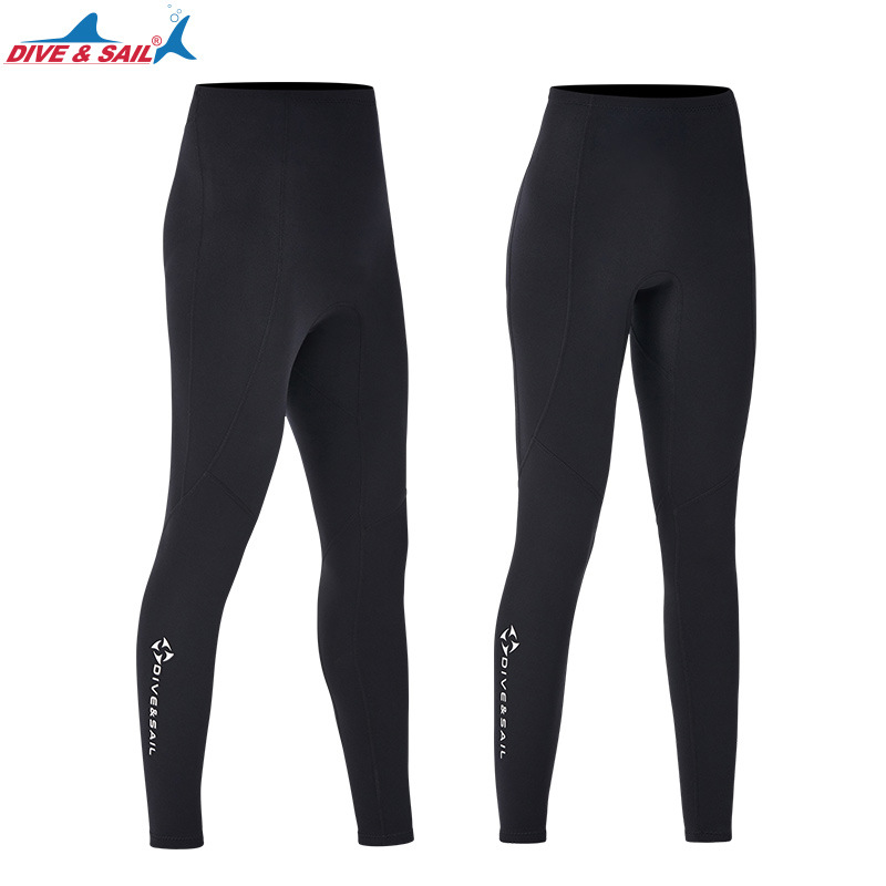Dive&Sail New Men's 2mm Thickeneded Warm Diving Pants Women's Split Snorkeling Pants Sailing Surfing Winter Swimming Trunks