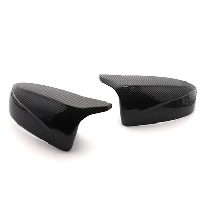 In Stock! Suitable for Bmw X5 X6 E70 E71 Carbon Fiber Bright Black Horn Replacement Rearview Mirror Housing