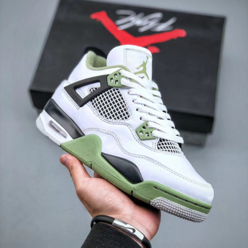 莆田靴工場卸売会社レベル AJ4 ミッドナイトブルー電気母黄白黒ジョー 4 外国貿易男性と女性のスポーツブルーシューズ|undefined