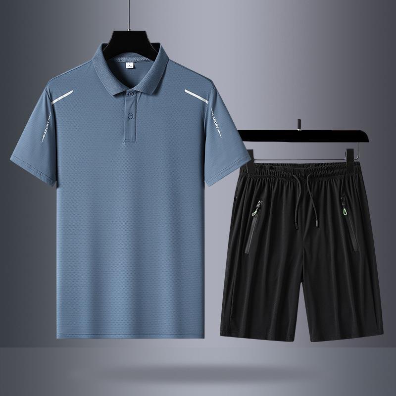 Azul neblina (manga corta + pantalones cortos)