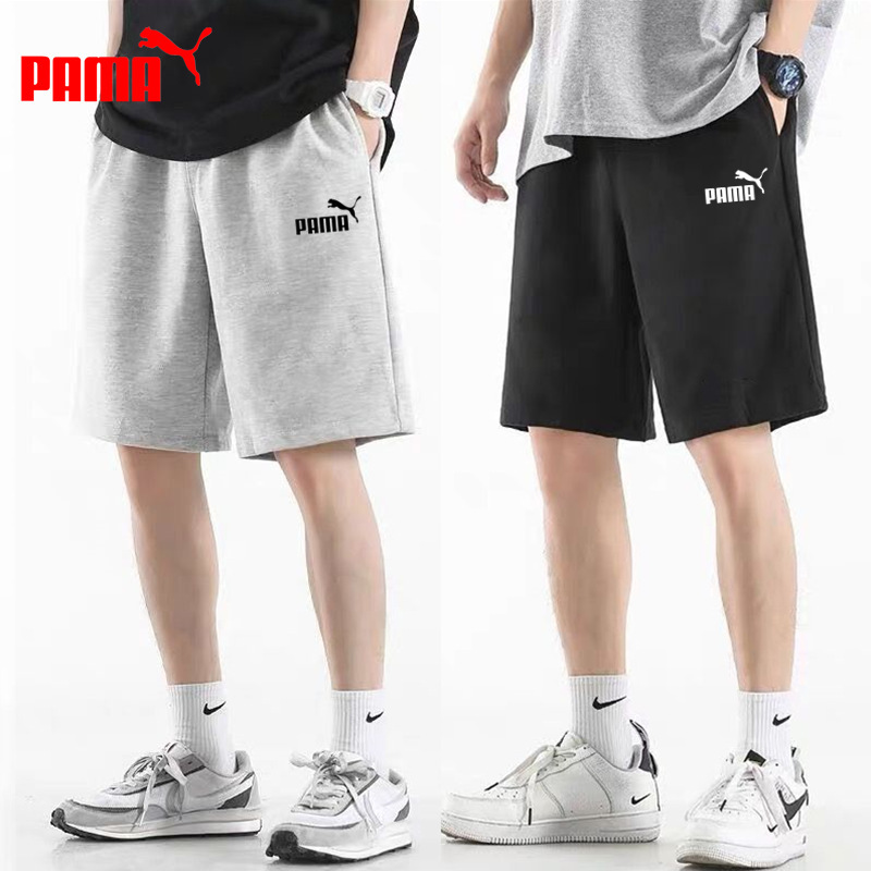 Summer Thin Sports Shorts Men's Quarter Pants Pure Cotton Loose Large Size Breathable Casual Pants Knitted Straight Pants