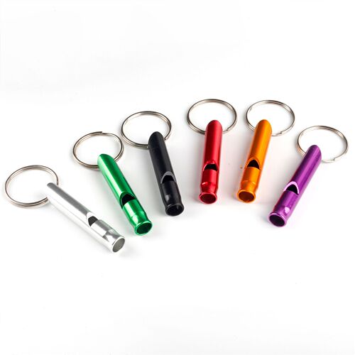 Small aluminum alloy whistle, life-saving whistle, psk outdoor survival fire whistle, outdoor training whistle wholesale