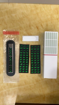 Plate, Car Ornaments, New — Nömrəli dayanma kartı - actual-pictures-including-color-box-packaging