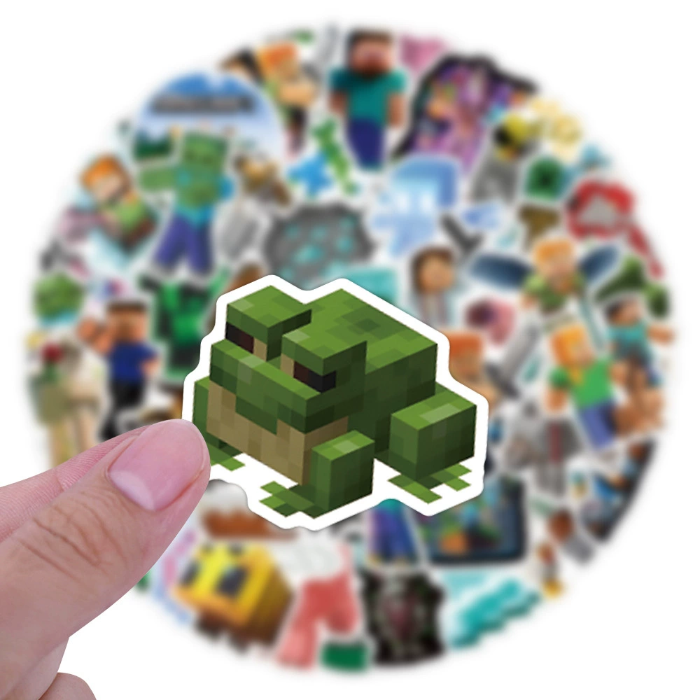 55 игр Minecraft мультяшка граффити наклейки чемодан водяной стакан скейтборд наклейки оптом