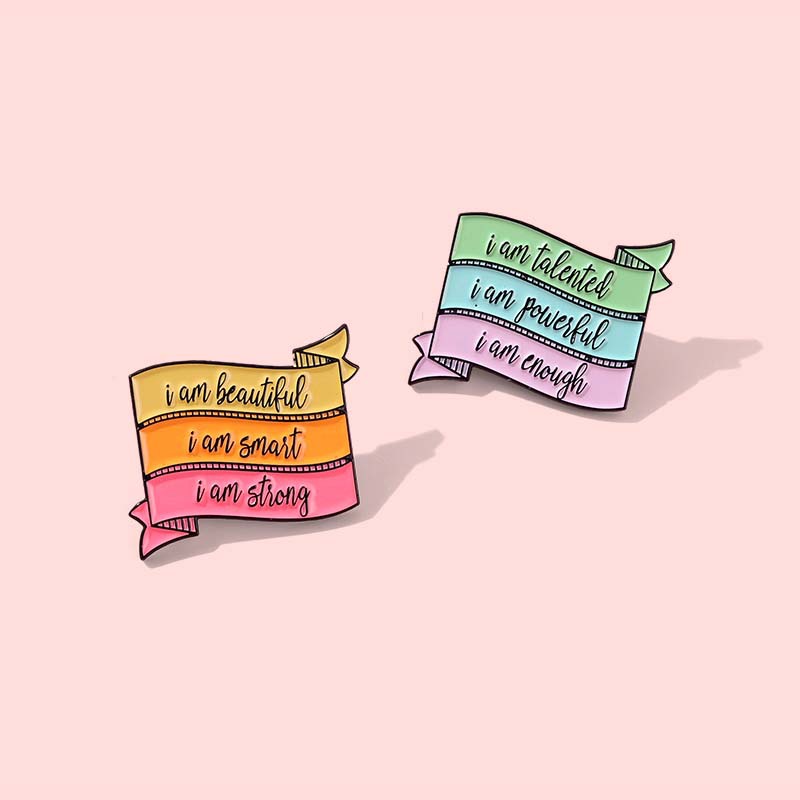8g Weight Brooches Classification Holiday Occasion Elegant Streetwear Pin Letter Rainbow Alloy Plating Unisex Brooches