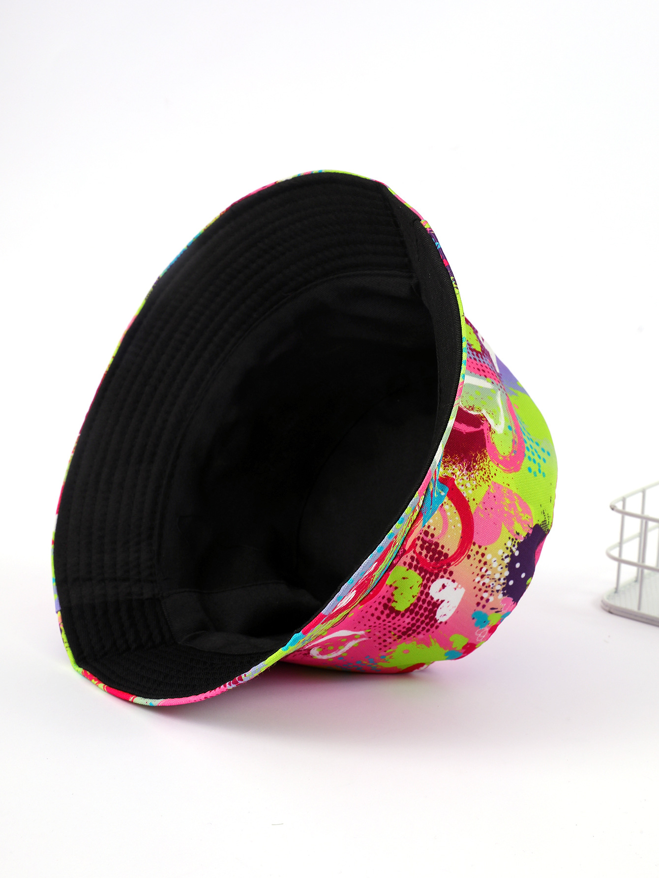 Sombrero pescador europeo y americano nuevo patrón impreso de doble cara sombrero para el sol sombrero de lavabo de ocio al aire libre para hombres y mujeres