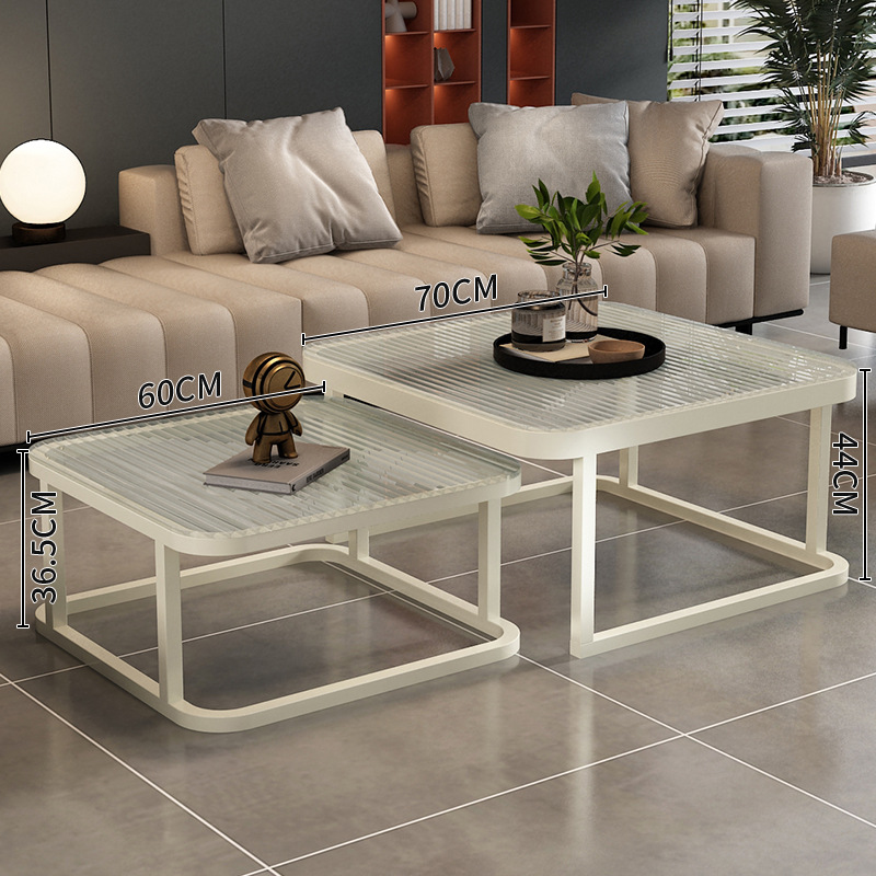 Mesa de centro personalizada, sala de estar de celebridades de Internet, hogar 2024, nueva mesa de té de apartamento pequeño, minimalista, ligera, lujosa, alta gama, simple