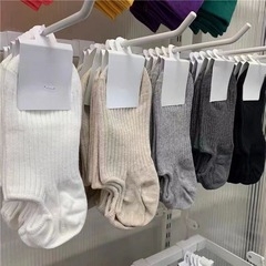 襪子男短襪春夏季薄款復古日系防臭吸汗透氣男襪純色船襪短筒批發