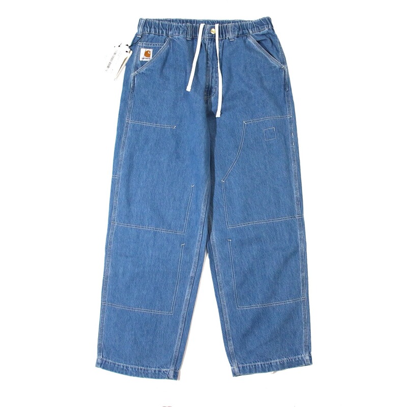 American Retro Loose-Fitting Jeans, Workwear Straight-Leg Patchwork, Trendy Street Style, Carhartt Style, Carhartt Wip American Retro Loose-Fitting Jeans, Workwear Straight-Leg Patchwork, Trendy Street Style, Carhartt Style, Carhartt Wip