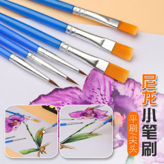 Children's nylon hair digital oil paint brush, painted graffiti diy hook line pen, gypsum ceramic paint brush single wholesale
