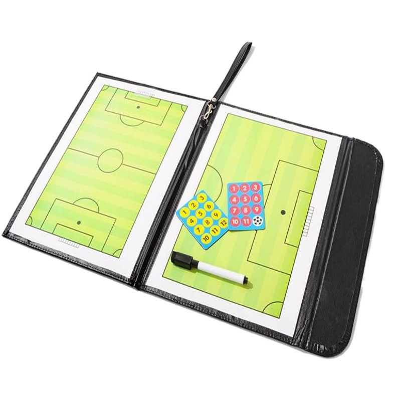 Yuke fútbol entrenador de baloncesto mesa de arena magnética simulación táctica demostración diagrama tablero con pluma doble medio tablero táctico