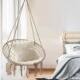 ins Popular Tassel Hanging Basket Indoor Balcony Outdoor Cotton Rope Hanging Chair Scandinavian Style Swing Lazy Bed and Breakfast Cradle Chair