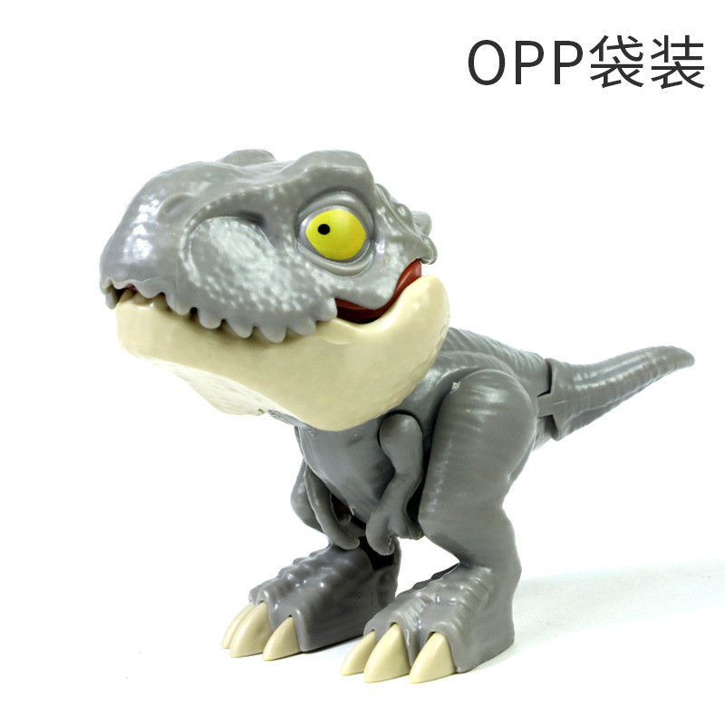 Transfronterizo nuevo dinosaurio morder dedos conjunto móvil tiranosaurio Paquete de huevo simulación modelo de dinosaurio juguete puesto de juguete