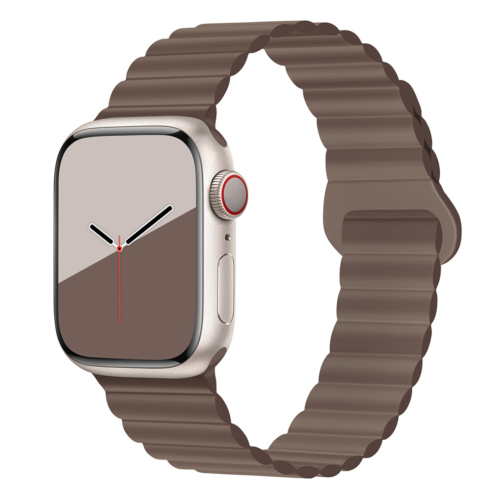 適用iwatchs9ultra1-8世代リンゴ時計バンド磁気吸引時計バンド運動シリコンリンゴ時計バンド