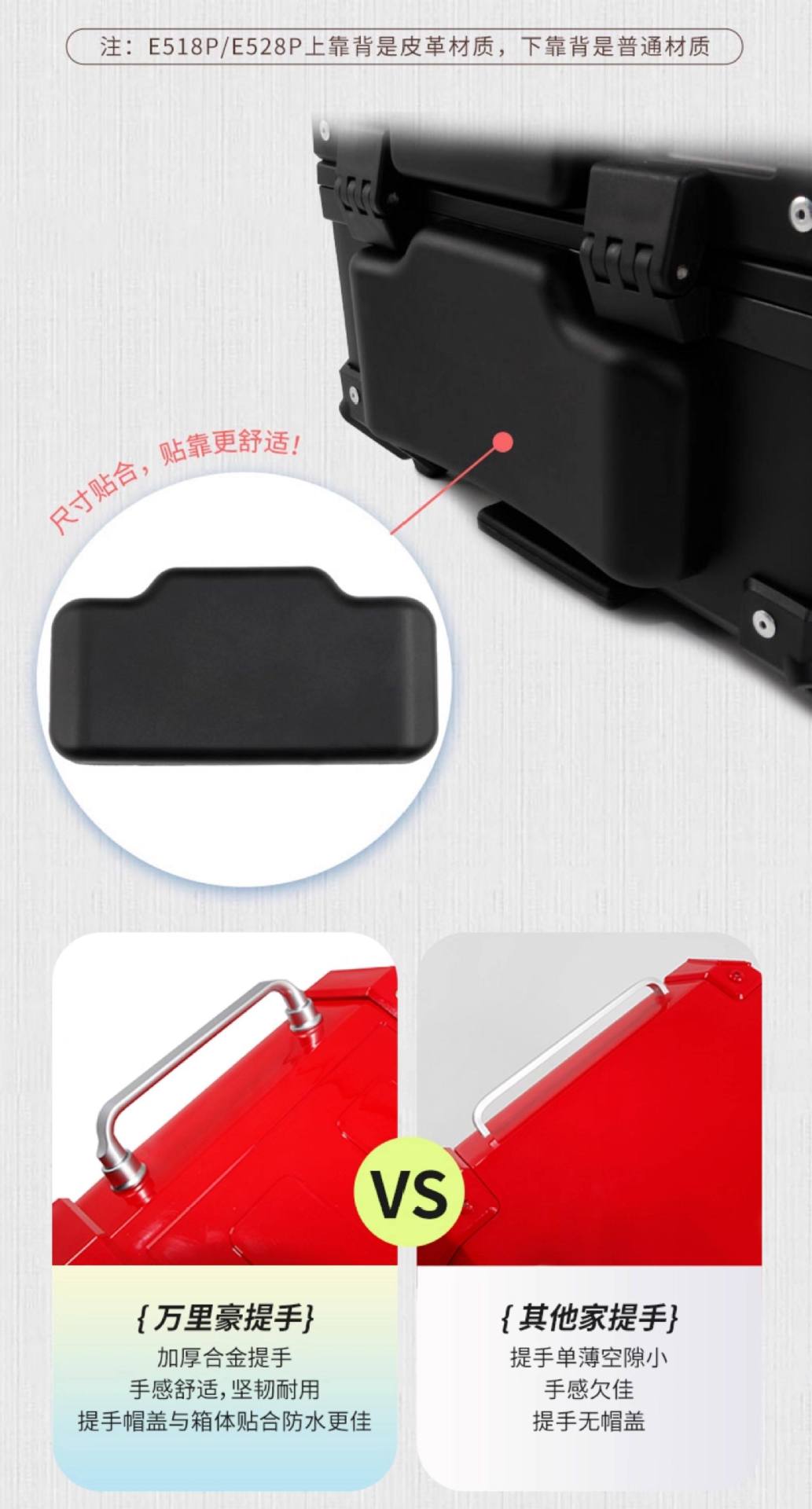 Wanlihao Peugeot Django 150 motorcycle tail box, electric vehicle trunk, universal scooter non-aluminum alloy tail box