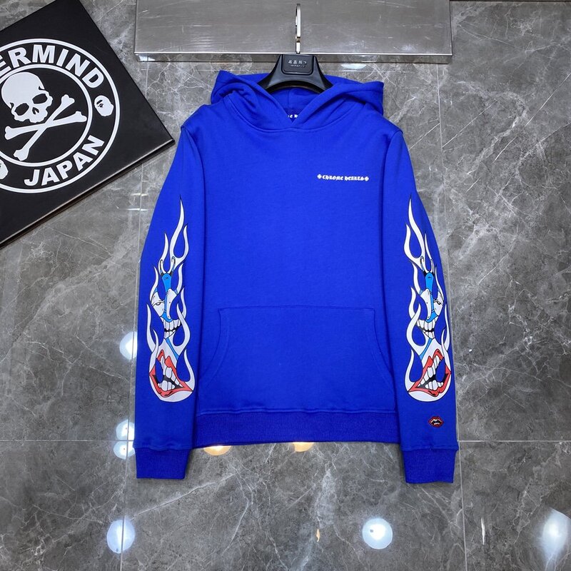 Chrome Heart Hoodie 克罗伈十字架连帽卫衣跨境宽松男女拉链帽衫|undefined