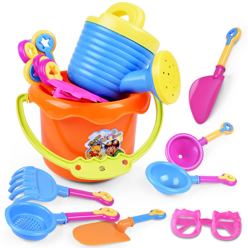 Beach toys for children to play with sand at the beach, ATV, beach bucket, shovel, sand digging tool, full set, street stall wholesale