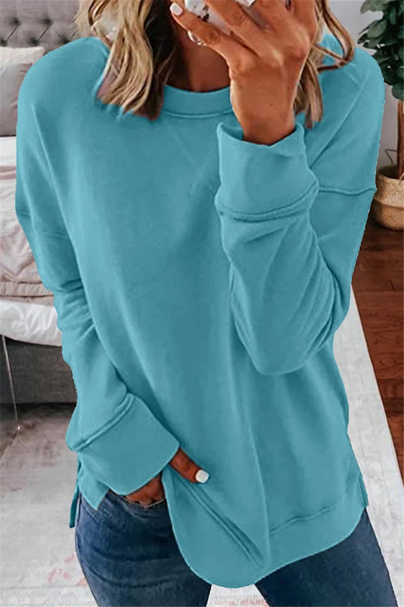 Women's Hoodie Long Sleeve Hoodies & Sweatshirts Simple Style Solid Color display picture 4