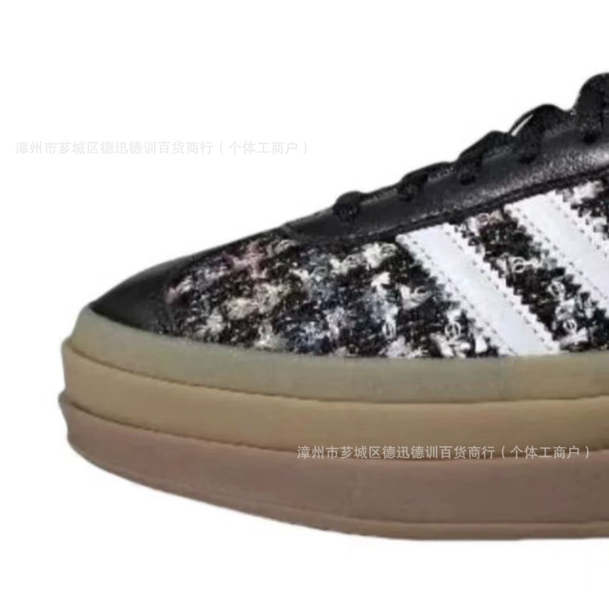 Подлинные оригинальные кожаные туфли Gazelle Adidas низкого кроя, массивная подошва, кроссовки, стиль змеи года, тренировочные кроссовки AD