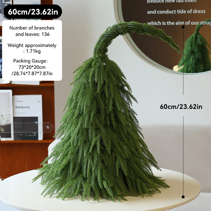 Nuevo árbol de Navidad transfronterizo, cuello torcido, árbol de Navidad, mini árbol, suministros de decoración navideña, decoración de árbol pequeño al por mayor