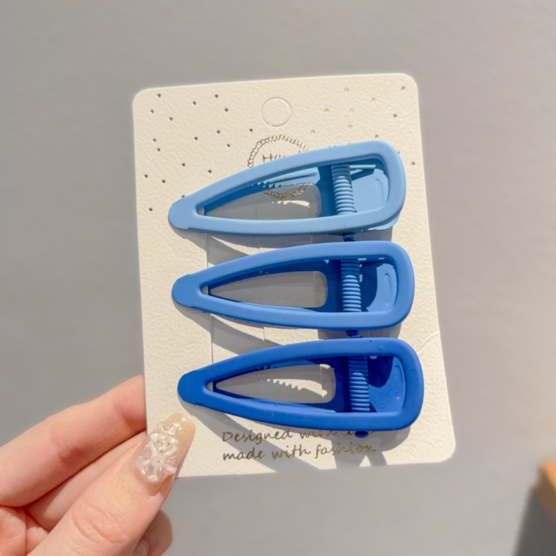 Coreana lateral frange clip de cabello de la frente de mujer sensación avanzada 2025 nuevo toque de dopamina clip de boca de pato