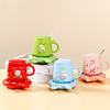 Ceramics, glass, cup, gift box, cartoon cute set, keeps constant temperature, Birthday gift, wholesale