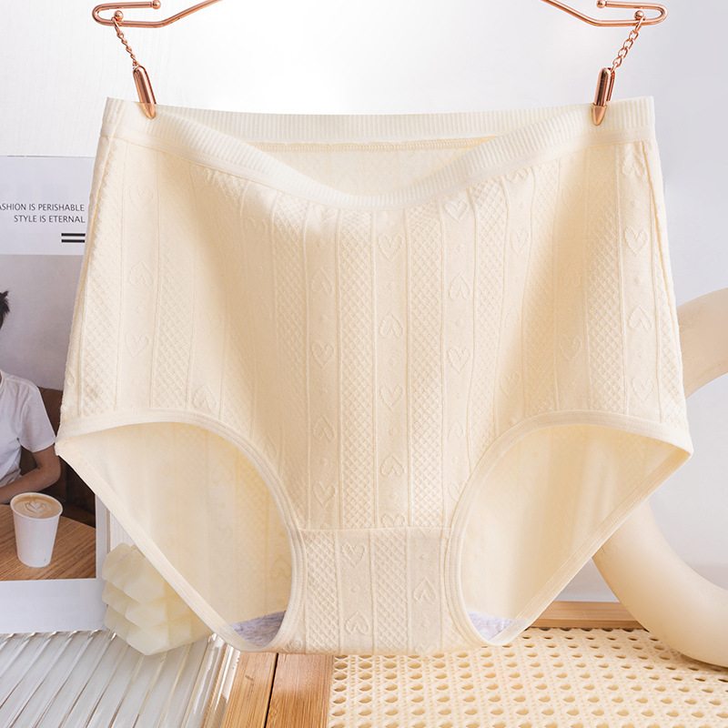 Ropa interior cómoda y agradable para la piel de gran tamaño, entrepierna antibacteriana de algodón puro, cintura alta, abdomen, glúteos, mmm de grasa 200 kg, ropa interior de mujer ampliada