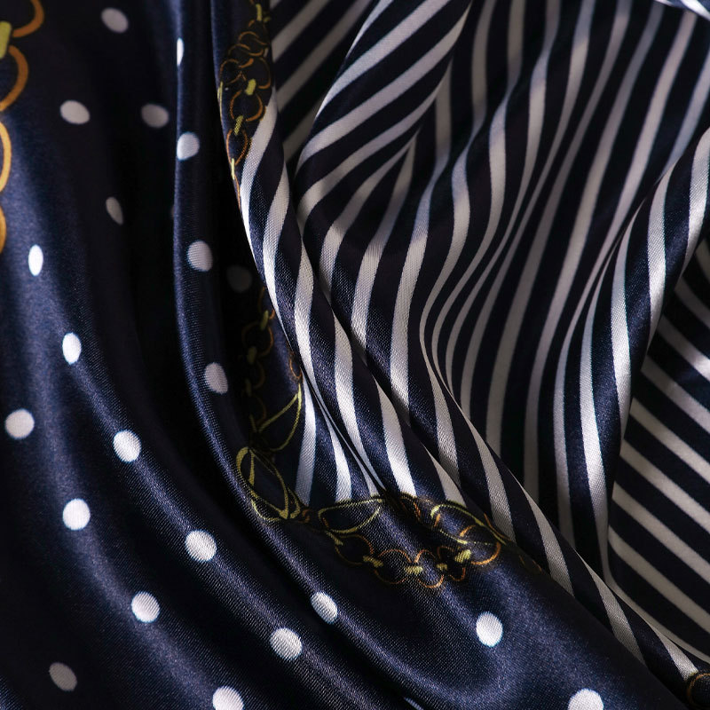 Trendy Fresh Polka Dot Small Square Scarf Silk Versatile Outerwear Shawl For Professional Korean Women's Fashion Accessory_voghion.com