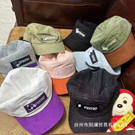 23SS Ventile Camp Cap联名防水棉鸭舌帽棒球帽拼色SUEDE VIS批发