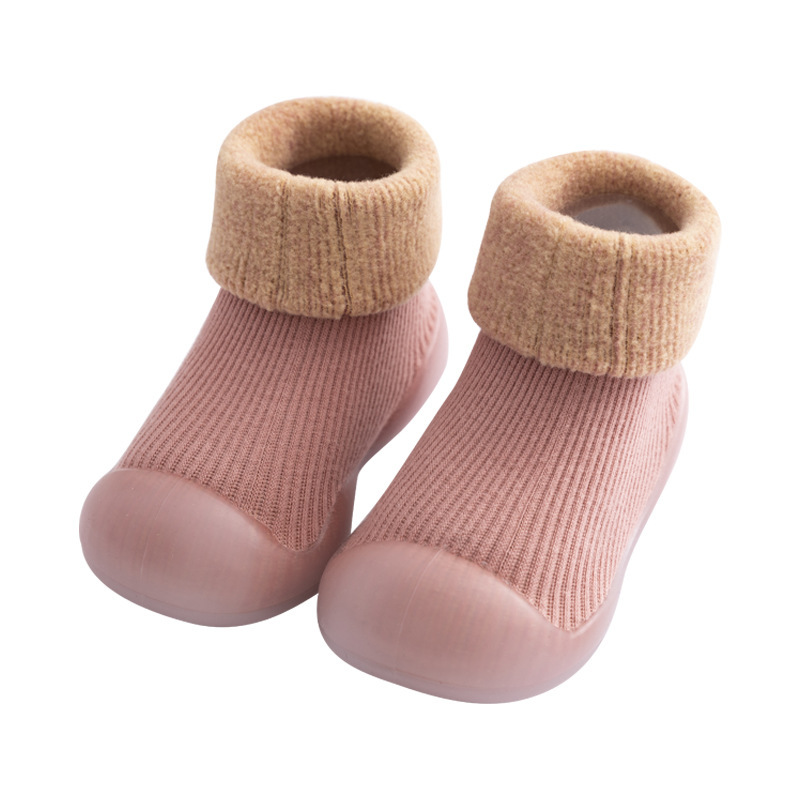 Otoño y invierno para bebés zapatos para niños con suela suave antideslizante para el hogar zapatos de interior impermeables calcetines de piso para bebés