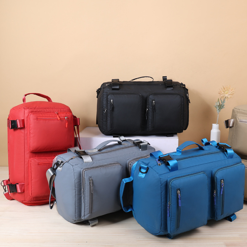 Bolsa de viaje de gran capacidad portátil, bolsa de entrenamiento, bolsa de entrenamiento, bolsa de zapatos independiente, mochila multifuncional