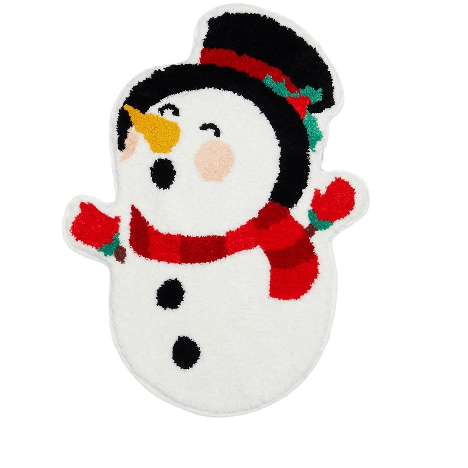 Navidad transfronteriza decoración alfombra de suelo alfombra de suelo de árbol de Navidad imitación alfombra de suelo de baño alfombra de puerta alfombra de decoración de vacaciones