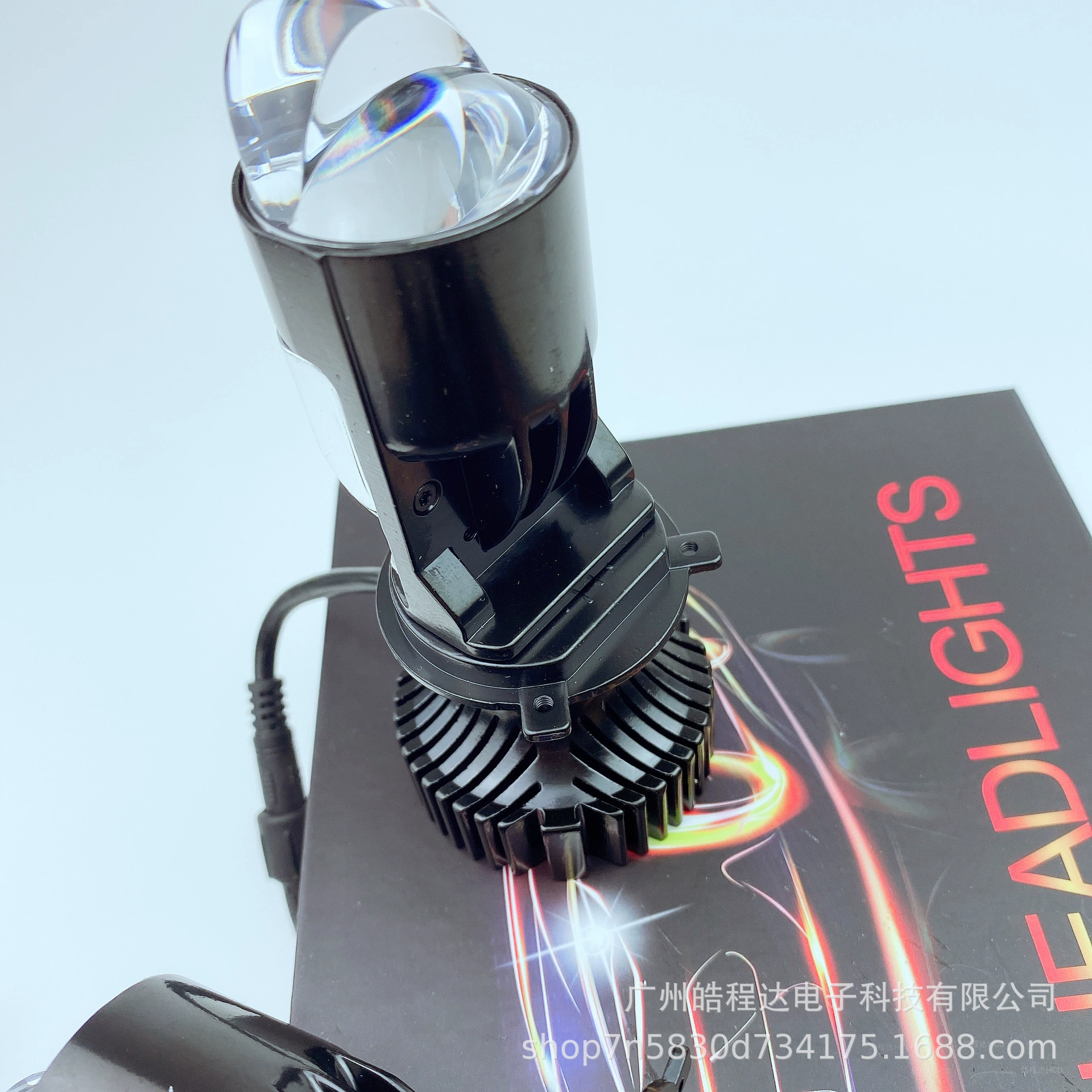 H4 Светодиодный прожектор с двумя линзами, простая установка без потерь, мощный лазерный мотоцикл, установка подсветки автомобиля