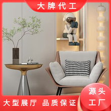 阳台躺椅轻奢单椅现代单人沙发意式极简休闲椅设计师网红酒店沙发
