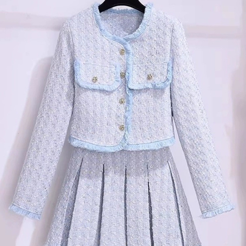 블루자켓+스커트(2종세트)