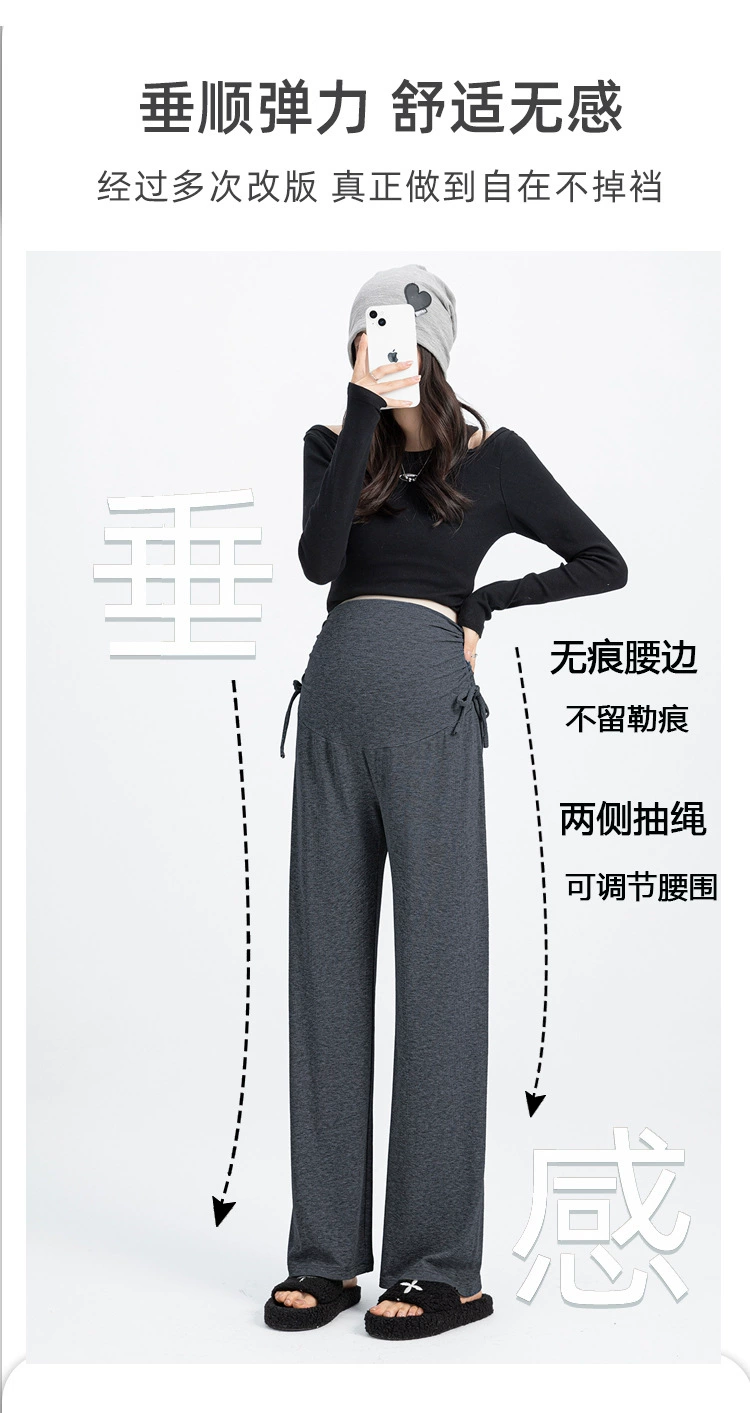 Look casual con blusa y pantalones de maternidad