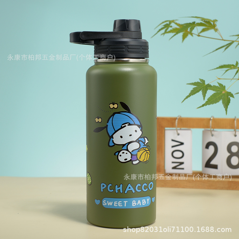 Olla espacial de dibujos animados explosiva transfronteriza, termo, olla portátil de acero inoxidable 304, nuevo punto portátil portátil portátil al por mayor