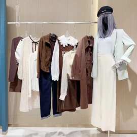 尤西子25春装时尚精品好货中长款风衣连衣裙女装品牌撤柜尾货批发