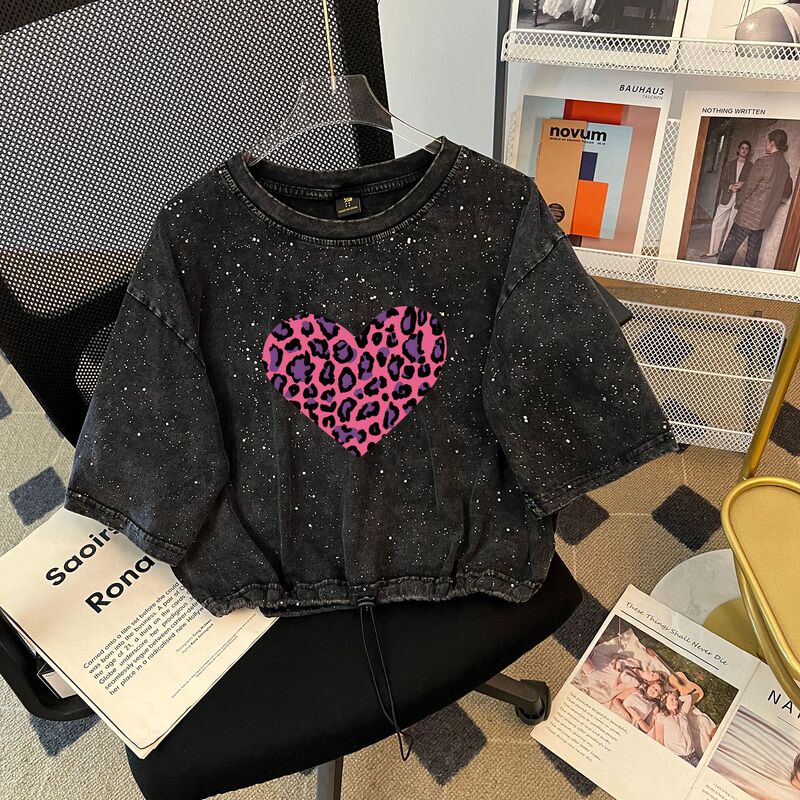 Acid-Washed Vintage T-Shirt Street Style Hip Hop Punk Haraju