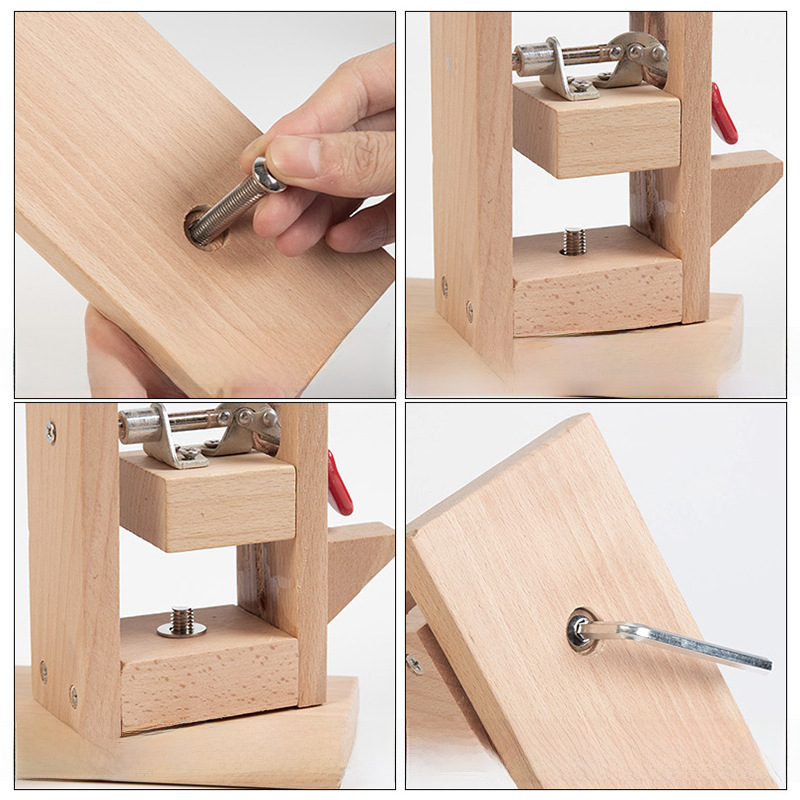 (2개) 손으로 꿰매는 나무 클립 가죽 수제 가죽 도구 진짜 가죽 손으로 꿰매는 나무 클립 손으로 꿰매는 가죽 도구 고정 프레임 나무 프레임