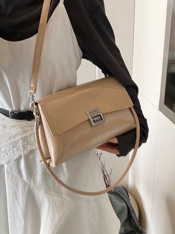 2025 nuevo bolso axilar de alta calidad bolso retro ocio de moda nicho pequeño bolso de cera de lujo ligero