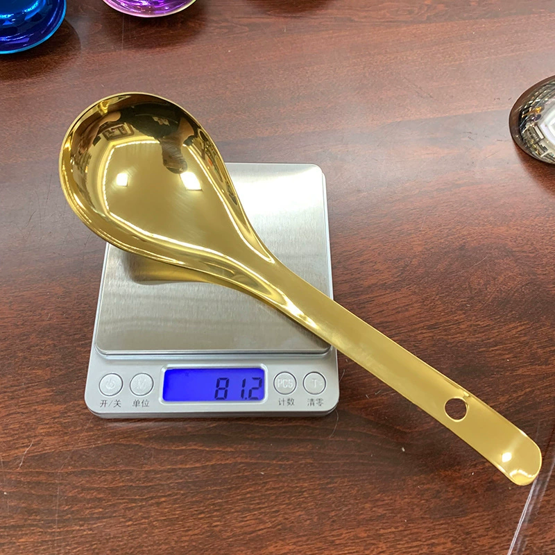 Ложка для риса из нержавеющей стали 304, большая бытовая ложка для риса, ложка для супа, ложка для подачи риса, общественная ложка для подачи риса, оптом