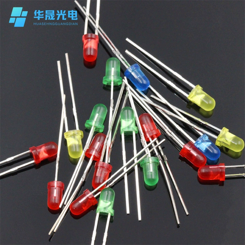 Светодиодный светоизлучающий диод F3 3 мм круглая головка с боковой короткой ногой Белый Красный Синий Зеленый Желтый оптовые прямые светодиодные бусины для ламп