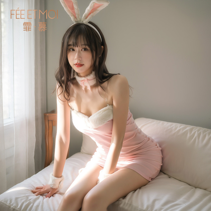 Feimu Sexy and Cute Bunny Girl Uniform Set 6990 Sexy Lingerie Temptation Plush Hip Skirt 20/Pack