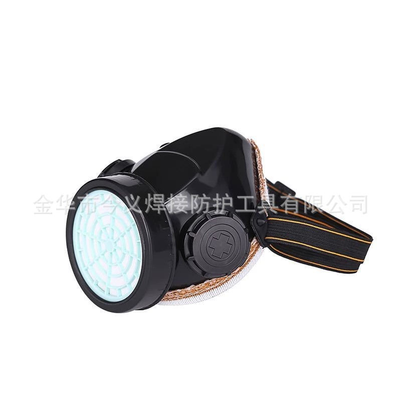 厂家供应单罐防尘口罩 工业粉尘 可换过滤盒 PVC口罩现货批发