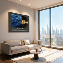 桌面摆画黑胶唱片客厅餐厅挂画吧台电视柜摆件卧室房间艺术装饰画