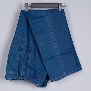 Autumn and Winter Denim Labor Protection Work Clothes Pants Electrician Pants Coal Mine Welders Anti-ironing Wear-resistant Multi-pocket Labor Protection Pants