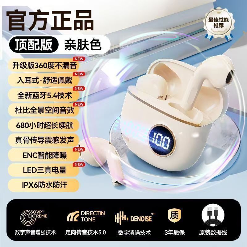 La voz de Berlín auriculares Bluetooth 2025 nuevo ultra larga duración deportiva correr ruido reducción de alta calidad de sonido en el oído conducción