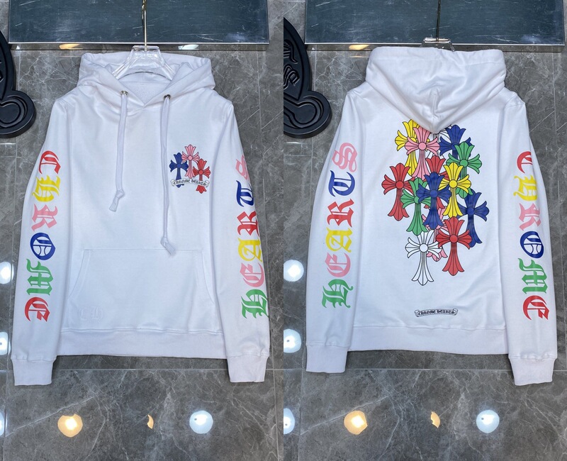 25ss正确版Chrome Hearts 克罗伈十字架连帽卫衣百搭潮流时尚批发|undefined